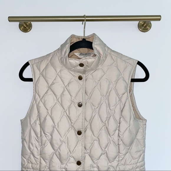 Eddie Bauer Diamond Quilt Goose Down Vest - Picture 2 of 12